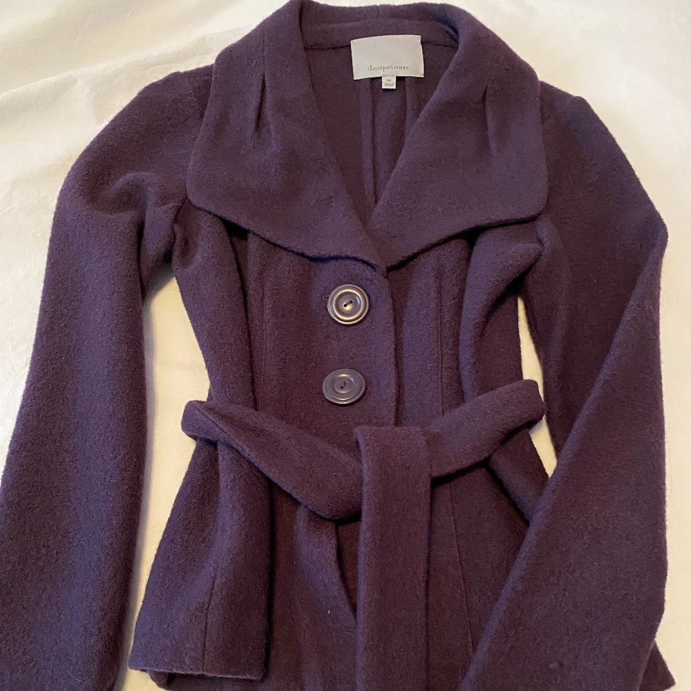 Gorgeous purple merino wool jacket